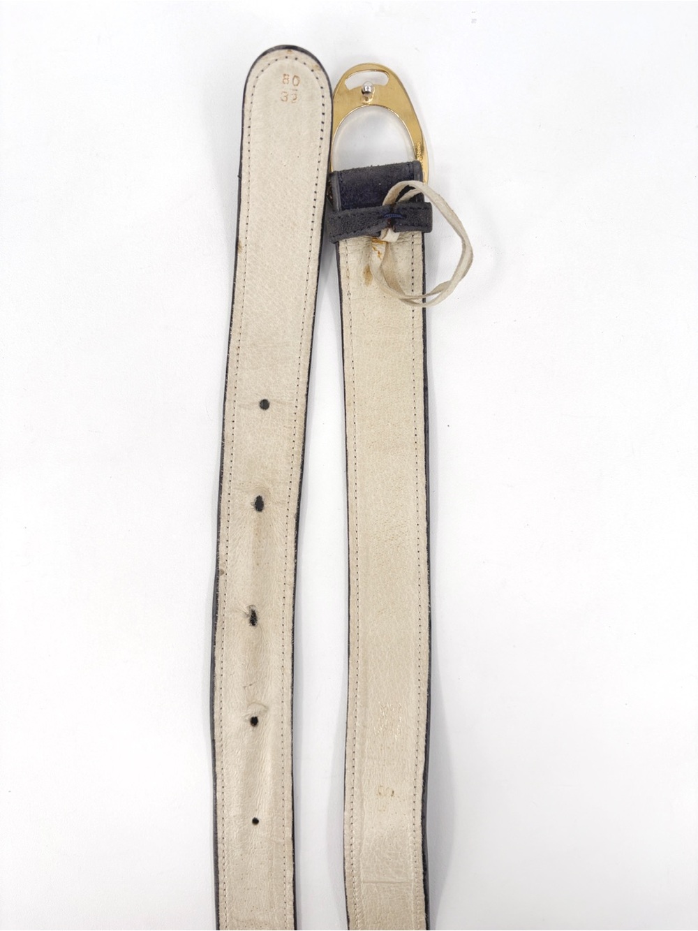 GUCCI Vintage Gold Interlocking G logo Belt Buckle in Gray (80/32) Small - Picture 9 of 12
